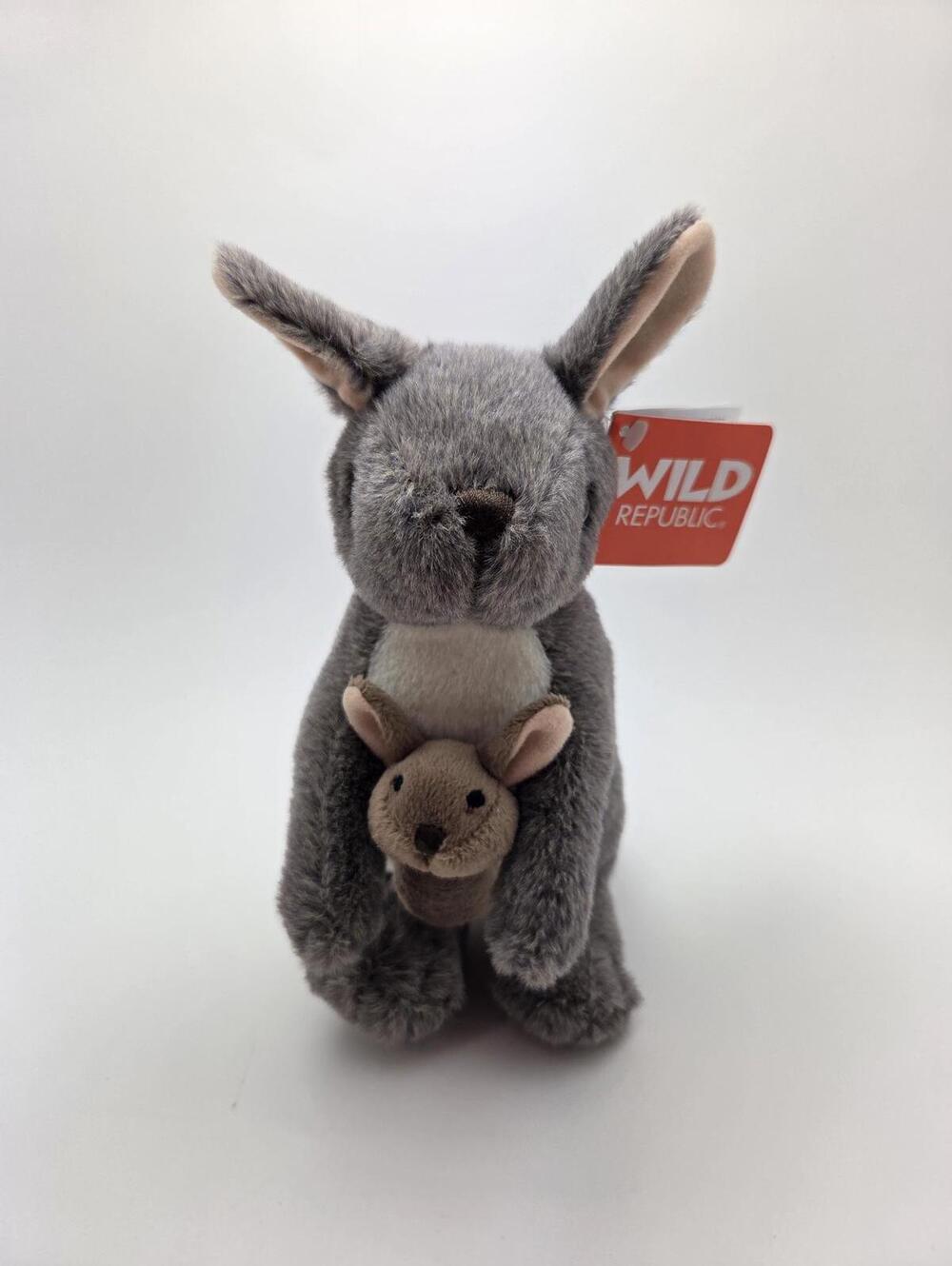 Wild Republic Kangaroo Stuffed Animal Plush with Baby Joey! (9 inch)